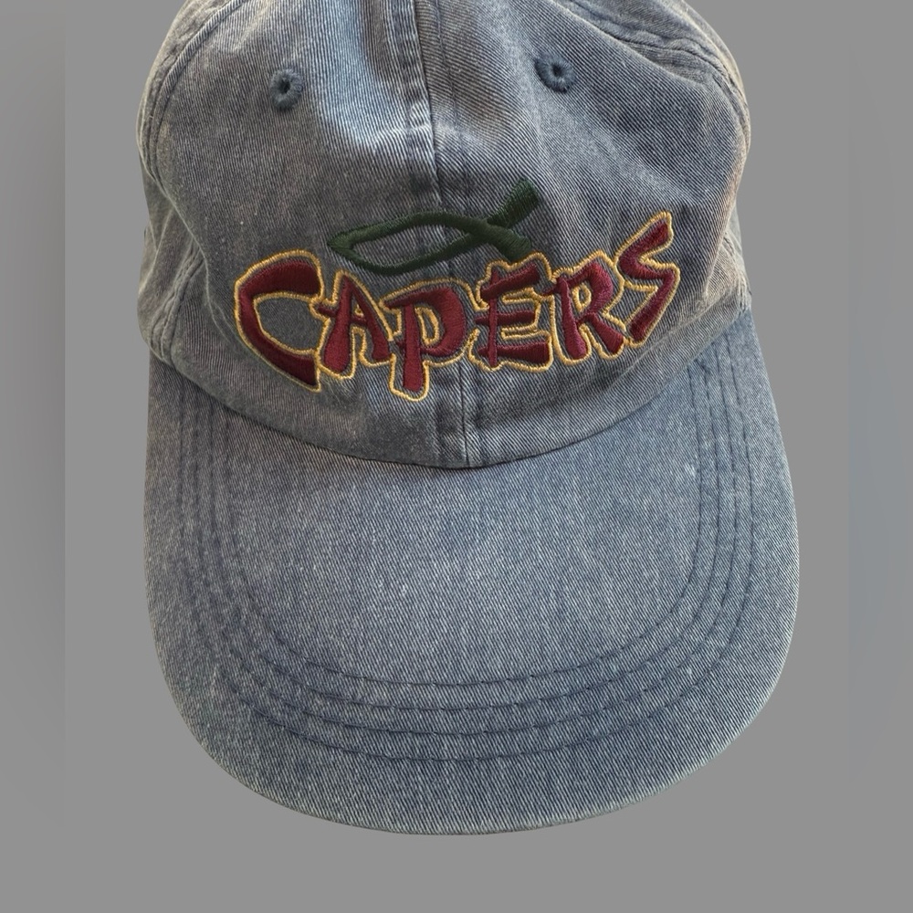 Vintage‎ 90s Copa Banana Capers Denim Dad Hat Embroidered Novelty Cap